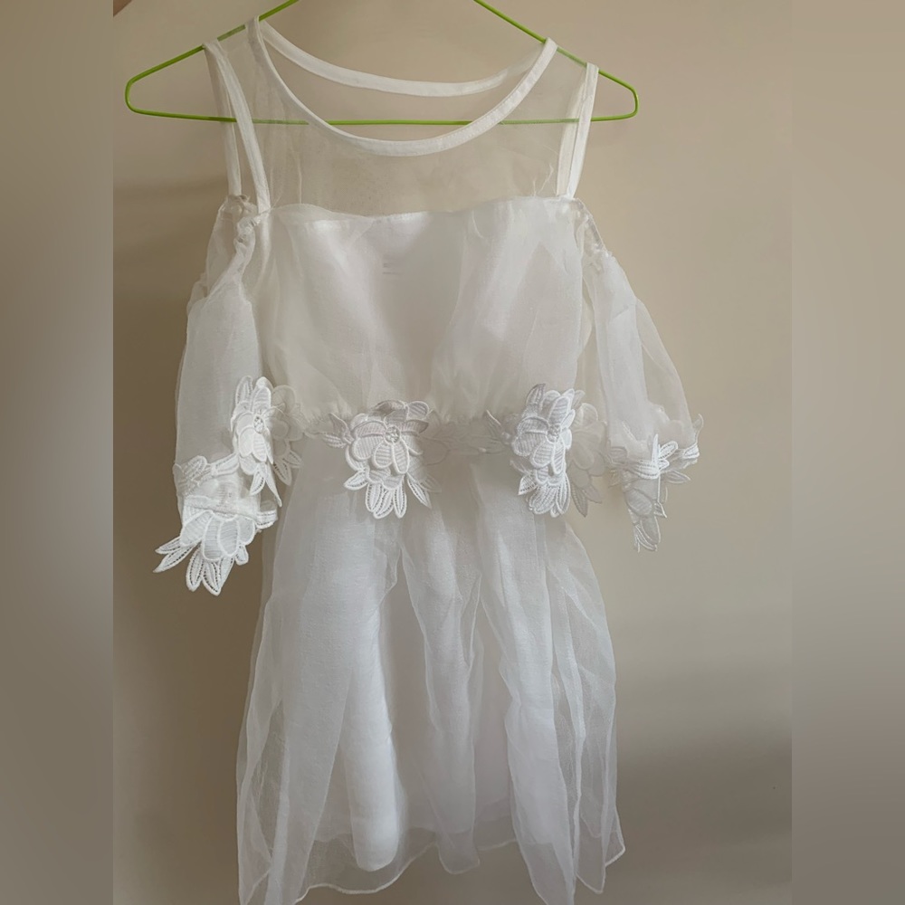 Girls white dress